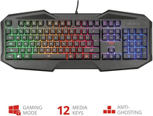 Carica l&#39;immagine nel visualizzatore di Gallery, Trust Gaming GXT 830-RW Avonn Tastiera da Gioco Illuminata, Nero [Layout Italiano]