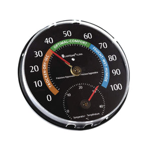 Lantelme 7580 - Termometro e igrometro analogico, Colore: Nero - Ilgrandebazar