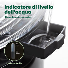 Carica l'immagine nel visualizzatore di Gallery, BELLA Vaporiera a Due Livelli con Contenitori Impilabili e Base Staccabile per Una Cottura Rapida e Simultanea, Capacità 7 L, Nero, Vaporiera a Due Livelli