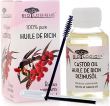 Carica l&#39;immagine nel visualizzatore di Gallery, Olio di ricino – olio 100% puro spremuto a freddo - stimola la crescita dei capelli, ciglia e sopracciglia, rinforza le unghie. È un ottimo rimedio per la tua pelle. Con un set di applicatori - 100 ml