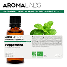 Carica l'immagine nel visualizzatore di Gallery, BIO - Olio essenziale MENTA PIPERITA - 30mL - 100% Puro, Naturale, Chemiotipizzato e Certificato AB - AROMA LABS (Marchio Francese)