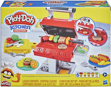 Carica l'immagine nel visualizzatore di Gallery, Hasbro Play-Doh Kitchen Creations Barbecue, per Bambini dai 3 Anni in su, con 6 Colori di Composto modellabile atossico e 7 Accessori