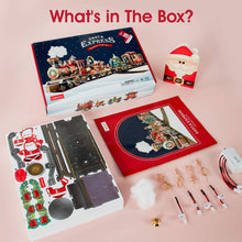 Carica l&#39;immagine nel visualizzatore di Gallery, CubicFun Puzzle 3D Trenino Natale con Luci e Suoni per Natale Decorazioni Trenino Albero di Natale Decorazioni Casa Regali Natale per Bambini e Adulti, 218 Pezzi