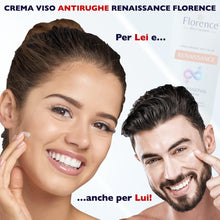 Carica l&#39;immagine nel visualizzatore di Gallery, Florence 50 ml. Bio Crema Viso Acido Ialuronico Antirughe, Antietà e Antimacchia per Donna e Uomo. Crema Idratante viso Vitamina C e Retinolo anche per Contorno Occhi. Made in Italy
