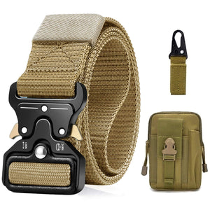 BESTKEE Cintura Tattica da Uomo 1,5" Regolabile in Nylon Stile Militare con...