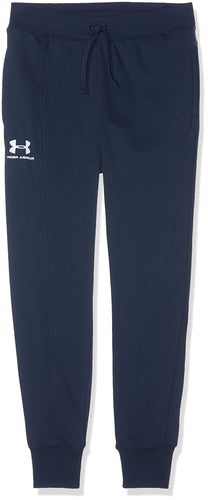 Under Armour Rival Blocked Jogger, Pantaloni Bambino, Nero (Black/Steel), S - Ilgrandebazar