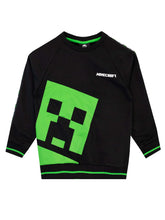 Carica l&#39;immagine nel visualizzatore di Gallery, Minecraft Felpa per Ragazzi Creeper Nero 9-10 Anni - Ilgrandebazar