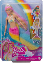 Carica l'immagine nel visualizzatore di Gallery, Barbie Bambola Sirena Cambia Colore con Capelli Arcobaleno, Giocattolo per Bambini 3+Anni, GTF89