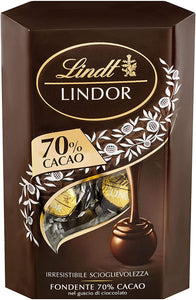 Lindt Cornet Lindor 70% Cacao, Circa 16 Praline, 200g