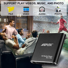 Carica l&#39;immagine nel visualizzatore di Gallery, AGPTEK MKV media player 1080P HD Digital Media Player - MKV/RM - NC-HA0053B - Ilgrandebazar