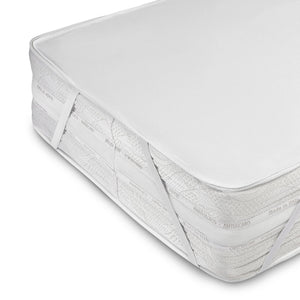 Coprimaterasso Matrimoniale Impermeabile 160x200 cm Lenzuolo in Cotone Cerata per Letto Protezione Salva Materasso Traversa Traspirante Antiacaro Anallergico Lavabile in Lavatrice con 4 Elastici