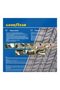 Goodyear GOD9043 Set di 4 Copricerchi Daytona, 15", Argento/Nero - Ilgrandebazar