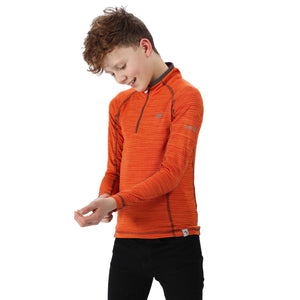 Regatta ' Berley' Half Zip Base Layer Top, T-Shirt/Polo/Vest Bambino, Rusty...