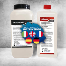 Carica l&#39;immagine nel visualizzatore di Gallery, Resina Epossidica Transparente 3,25kg Bicomponente A+B | Transparente... - Ilgrandebazar