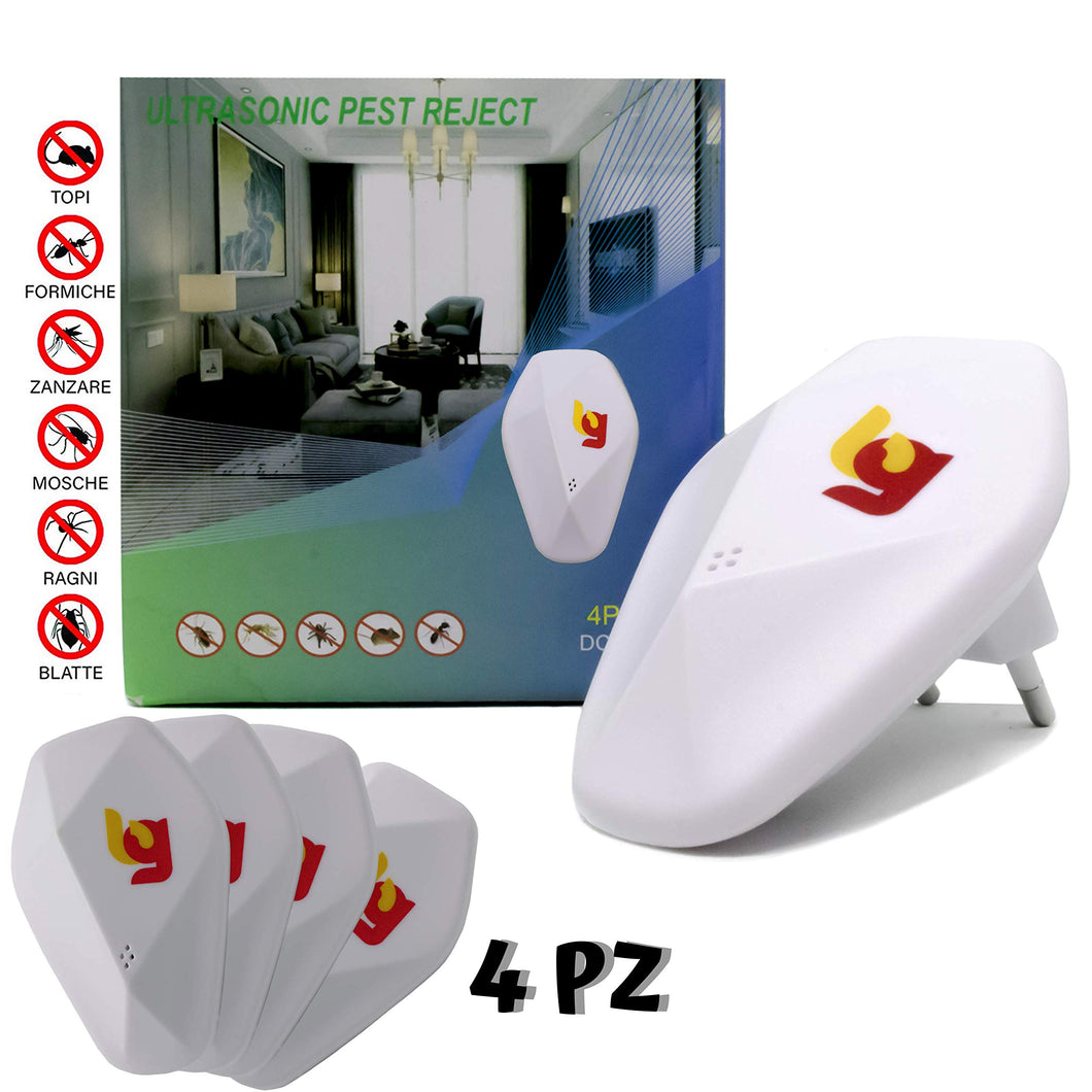 Bg Repellente Ultrasuoni Interno Ed Esterno. Scaccia bianco - Ilgrandebazar