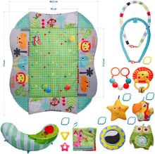 Carica l&#39;immagine nel visualizzatore di Gallery, Palestrina Neonati One Sensoriale età 0/24 mesi, Usabile come Fasciatoio, Trasportabile, Tappetino e Giochi Imbottiti e Lavabili per la Sicurezza dei Bambini, standard EN71 Europeo
