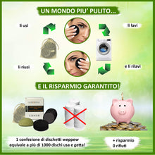 Carica l&#39;immagine nel visualizzatore di Gallery, Dischetti Struccanti Lavabili Riutilizzabili Ecologici 6 In Carbone Di... - Ilgrandebazar