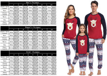 Carica l'immagine nel visualizzatore di Gallery, Hawiton Pigiama Natale Famiglia Coordinati, Tutta la Famiglia Caldo Manica Lunga Pigiama Due Pezzi Invernale, Indumenti da Notte Costumi per Donna Uomo Bambini
