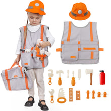 Carica l'immagine nel visualizzatore di Gallery, tumama Kit di attrezzi per bambini e bambini Giocattoli di costruzione Finta per bambini Martello Cacciavite Borsa per attrezzi fai da te Trapano Gioco di ruolo Ragazzi Ragazze Compleanno per 3 o più