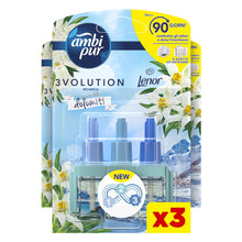 Carica l&#39;immagine nel visualizzatore di Gallery, Ambi Pur 3Volution Profumatore per Ambienti, Ricarica per Diffusore Elettrico, Fragranza Lenor Risveglio Primaverile, 3 Pezzi