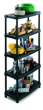 Carica l&#39;immagine nel visualizzatore di Gallery, Terry Scaffale 1836/5 in Plastica, 93 x 45,3 x 188,5 cm 93x45.3x188.5 cm, Nero - Ilgrandebazar