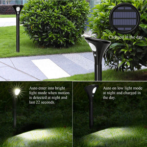 Luce Solare Giardino Led Esterno, Sensore di Movimento [2 Pezzi] Lampade 181 - Ilgrandebazar