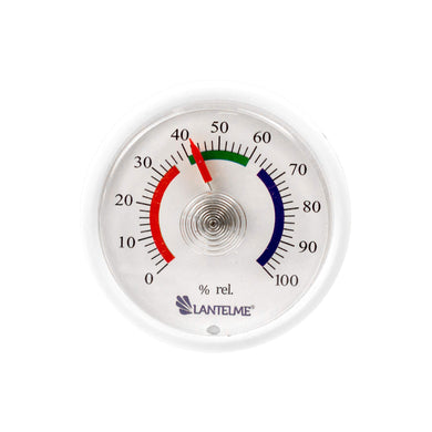 Lantelme 7887 - Mini igrometro Autoadesivo, analogico, con indicatore bianco - Ilgrandebazar