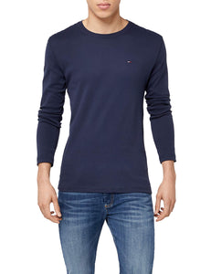 Tommy_Jeans Tjm Original Rib Longsleeve Tee, Maglietta a Maniche Lunghe... - Ilgrandebazar