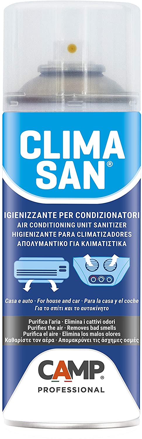 Camp CLIMASAN IGIENIZZANTE, Igienizzante climatizzatori per casa e auto, Neutralizza i cattivi odori