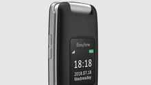 Carica l&#39;immagine nel visualizzatore di Gallery, Easyfone Prime A1 3G Telefono Cellulare a Conchiglia per Anziani, Nero - Ilgrandebazar