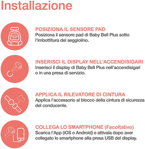 Steelmate Baby Bell Plus dispositivo anti abbandono di ultima generazione
