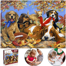 Carica l'immagine nel visualizzatore di Gallery, Puzzle Jigsaw 1000 pezzi per gli adulti, il materiale riciclabile d’alta qualità e stampato ad alta definizione, gioco familiare, festa aziendale, regalo per amore e amico (cane domestico)
