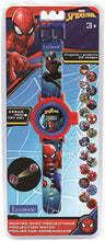 Carica l'immagine nel visualizzatore di Gallery, Lexibook Schermo Digitale per Orologio a proiezione regolabile-20 Immagini Spider-Man-per Bambini/Ragazzi-Rosso e Blu
