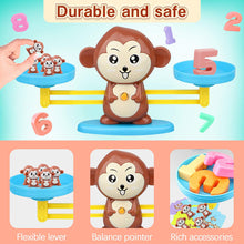 Carica l&#39;immagine nel visualizzatore di Gallery, Joyjam Giocattolo Educativo Bambini Bilancia Equilibrio a Forma di Scimmia Animale Gioco di Apprendimento Studia Matematica Conteggio Giochi per Bambini più di 3 Anni