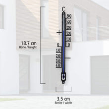 Carica l&#39;immagine nel visualizzatore di Gallery, Lantelme - Termometro in metallo, 18 cm, per interni ed esterni, Nero
