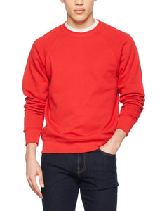 Fruit of the Loom Raglan Sweatshirt, Felpa Uomo, Nero (Black), Medium - Ilgrandebazar