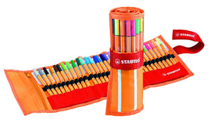 Fineliner - STABILO point 88 - Rollerset con Confezione da 30 pz, Multicolore - Ilgrandebazar
