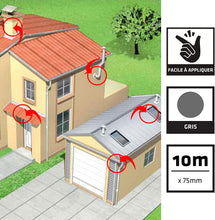 Carica l'immagine nel visualizzatore di Gallery, Sika 3731 Multiseal nastro di tenuta a freddo, autoadesiva, 75 mm x 10 m, colore: grigio