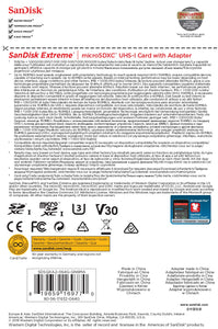 SanDisk Extreme Scheda di Memoria microSDXC da 64 GB e Adattatore SD 64