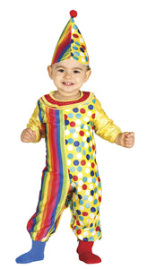 Guirca-85972 Costume da Pagliaccio Neonato 12/24 Mesi, U, Multicolore - Ilgrandebazar