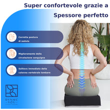 Carica l&#39;immagine nel visualizzatore di Gallery, DYNMC you Comodo Cuscino Rialzo Sedia Adulti - Rivestimento OEKO-TEX - Cuscino Poltrona, Spessore 13 cm, Mantiene la Forma - Cuscino per Sedia Ufficio, Auto Seduta Premium Grigio