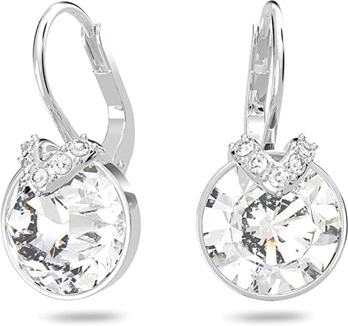 Swarovski Orecchini Bella V, Cristallo Bianco, Rodiati, da Donna