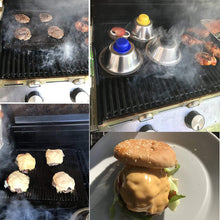 Carica l&#39;immagine nel visualizzatore di Gallery, Kerafactum Burger Cloche Copertura per Hamburger Cheeseburger Steak argento - Ilgrandebazar