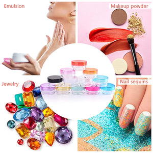 60 Pezzi Contenitori Cosmetici, 5g Vasetti Barattolo di Plastica One Color - Ilgrandebazar