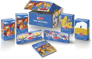 Barilla Box Pasta in Edizione Limitata Manifesto Del Grano Duro con 6 Pack di Pasta Barilla Lunga e Corta da 700 gr Grano 100% Italiano e Taccuino Personalizzato Illustrato da 11 Illustratori