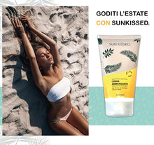 Carica l&#39;immagine nel visualizzatore di Gallery, SUN KISSED. Crema abbronzante alla Tirosina | Con Aloe Vera e Burro di Karité | Abbronzatura omogenea e duratura | 150 ml