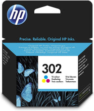 Carica l'immagine nel visualizzatore di Gallery, HP 302 F6U65AE Cartuccia Originale per Stampanti a Getto di Inchiostro, Compatibile con DeskJet 1110, 2130 e 3630, HP OfficeJet 3830 e 4650, HP ENVY 4520, Tricromia