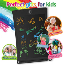 Carica l'immagine nel visualizzatore di Gallery, GUYUCOM Tavoletta per Scrittura LCD Schermo da 8,5 Pollici Schermo colorato Doodle Tavolo da Disegno Tavoletta Grafica con Pulsante di Blocco per Regalo di Compleanno per Ragazze (Nero)
