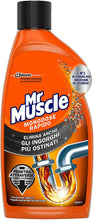 Carica l&#39;immagine nel visualizzatore di Gallery, Mr Muscle Rapido, Stura lavandini e Scarichi, Monodose, Disgorgante Tubi, 500 ml 0.5 L