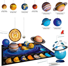 Carica l&#39;immagine nel visualizzatore di Gallery, Ravensburger 11668 Puzzle 3D, Sistema Solare, 540 Pezzi, 8 pianeti, Età Raccomandata 6+, Puzzle Ravensburger Alta Qualità Single